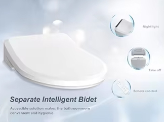 Sedile WC intelligente Oceanwell E552: il controllo con pulsante laterale e il design esteso ridefiniscono l'igiene